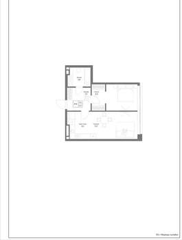 2-к квартира, вторичка, 55м2, 1/3 этаж