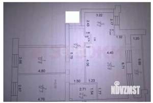 3-к квартира, вторичка, 74м2, 4/10 этаж