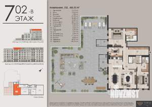 4-к квартира, вторичка, 450м2, 7/7 этаж