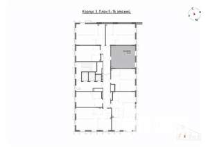 1-к квартира, вторичка, 41м2, 10/22 этаж