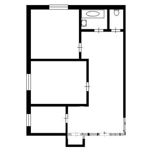 2-к квартира, вторичка, 54м2, 9/9 этаж
