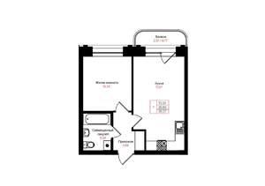 1-к квартира, вторичка, 36м2, 5/25 этаж