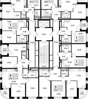 2-к квартира, вторичка, 56м2, 4/9 этаж