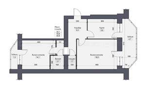 2-к квартира, вторичка, 60м2, 7/9 этаж