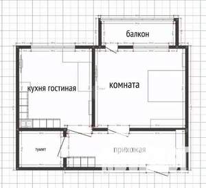 1-к квартира, вторичка, 43м2, 5/10 этаж