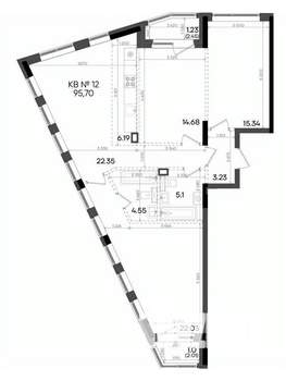 4-к квартира, вторичка, 96м2, 4/9 этаж