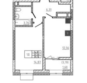 Студия квартира, вторичка, 20м2, 5/9 этаж