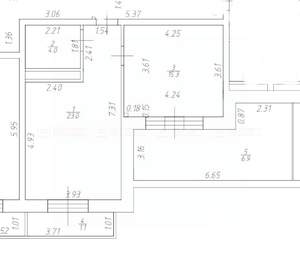 2-к квартира, сданный дом, 56м2, 6/7 этаж