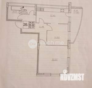 2-к квартира, вторичка, 66м2, 16/18 этаж