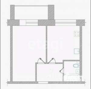 2-к квартира, вторичка, 52м2, 8/19 этаж
