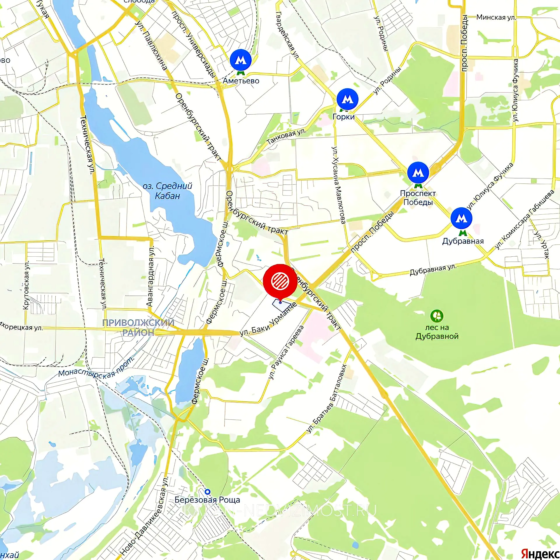 Расположение и маршрут на карте от ЖК Солнечный Город Супер до центра города