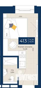 1-к квартира, вторичка, 17м2, 4/5 этаж